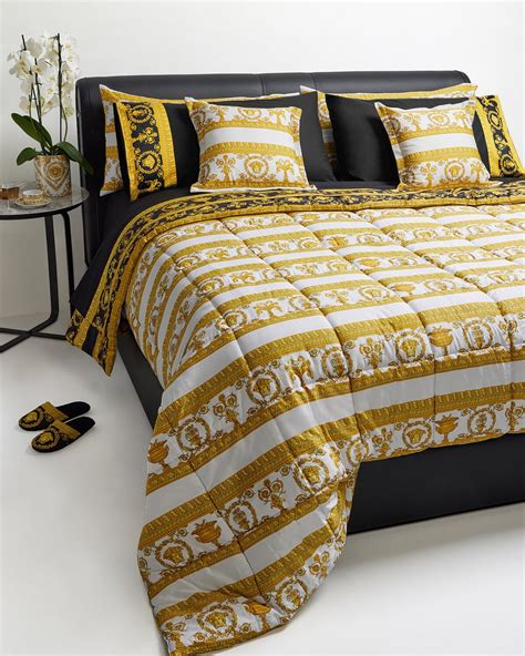 versace bed set cotton|versace comforter set queen.